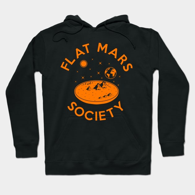 Flat mars society Hoodie by Bomdesignz